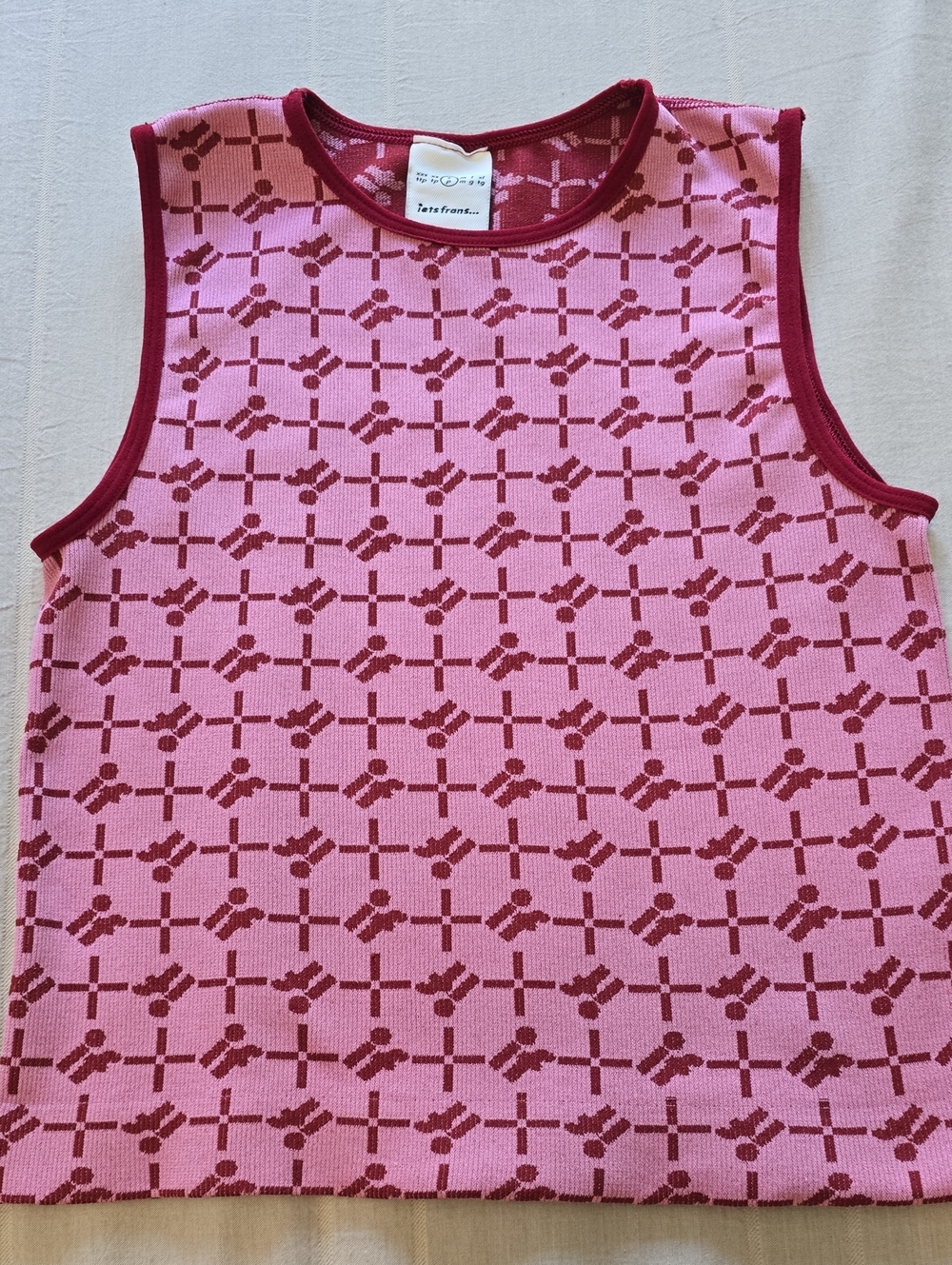 Iets Frans Monogram Baby Tee Women's Size S